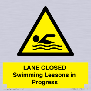 LANE CLOSED Swimming Lessons in Progress